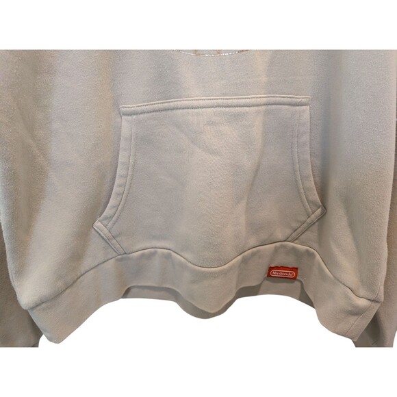 Nintendo Mario Coin Hoodie New York Store Exclusive Tan Medium Unisex Pullover - Picture 5 of 12